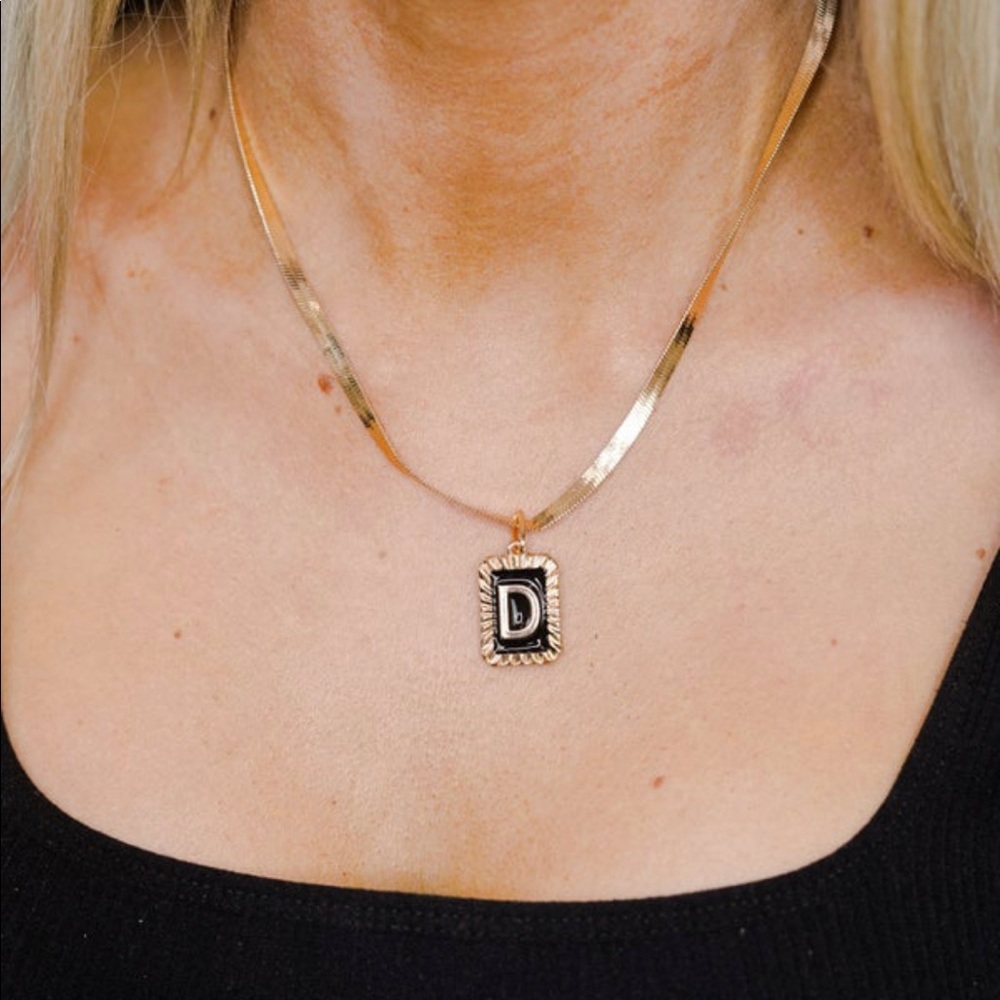 “D” Initial Necklace